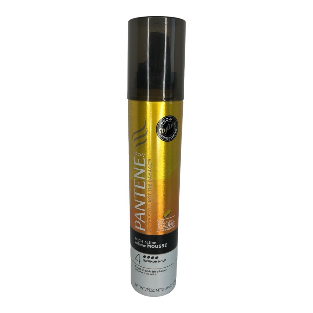 🆕 Pantene Pro V Triple Action Volume Mousse Level 4 Maximum Hold